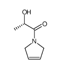 1H-Pyrrole, 2,5-dihydro-1-(2-hydroxy-1-oxopropyl)-, (S)- (9CI)结构式