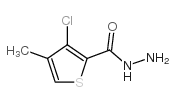 3-氯-4-甲基噻吩-2-羧肼结构式
