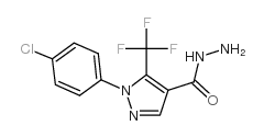 2-(4-氯苯基)-3-(三氟甲基)吡唑-4-羧酸酰肼结构式