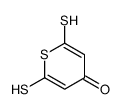 2,6-bis(sulfanyl)thiopyran-4-one Structure