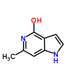 6-甲基-1H-吡咯并[3,2-c]吡啶-4-醇结构式