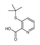 3-(叔丁基硫代)吡啶-2-羧酸结构式