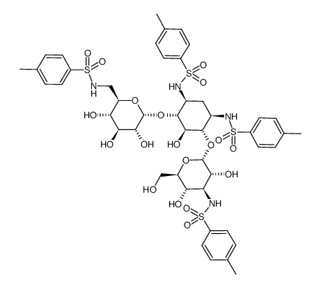 1,3,6',3''-tetra-N-tosylkanamycin A结构式