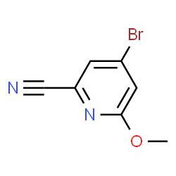 4-溴-6-甲氧基吡啶-2-甲腈结构式