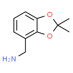 (2,2-二甲基苯并[d][1,3]二氧戊环-4-基)甲胺结构式