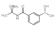 3-(叔丁基氨甲酰基)苯硼酸结构式