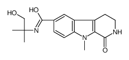 N-(1-hydroxy-2-methylpropan-2-yl)-9-methyl-1-oxo-3,4-dihydro-2H-pyrido[3,4-b]indole-6-carboxamide Structure