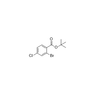 2-溴-4-氯苯甲酸叔丁酯结构式