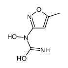 (9CI)-n-羟基-n-(5-甲基-3-异噁唑基)-脲结构式