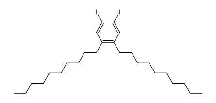 1,2-didecyl-4,5-diiodobenzene结构式