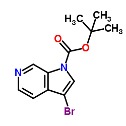 2-Methyl-2-propanyl 3-bromo-1H-pyrrolo[2,3-c]pyridine-1-carboxylate Structure
