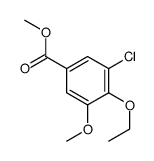 methyl 3-chloro-4-ethoxy-5-methoxybenzoate Structure