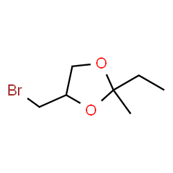 1,3-Dioxolane,4-(bromomethyl)-2-ethyl-2-methyl-(9CI)结构式
