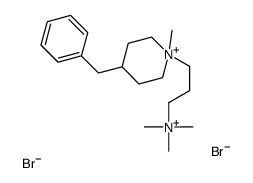 3-(4-benzyl-1-methylpiperidin-1-ium-1-yl)propyl-trimethylazanium,dibromide结构式