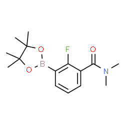 2-Fluoro-3-(N,N-dimethylaminocarbonyl)phenylboronic acid pinacol ester结构式