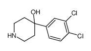 4-(3,4-DICHLOROPHENYL)-4-PIPERIDINOL结构式