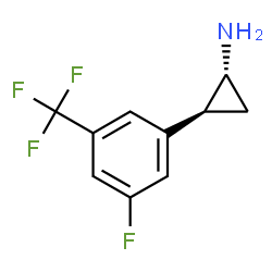反式-2-(3-氟-5-(三氟甲基)苯基)环丙烷-1-胺盐酸盐结构式