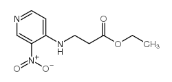 3-(3-硝基吡啶-4-基氨基)丙酸乙酯结构式