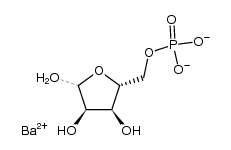 d-Ribofuranose, 5-(dihydrogen phosphate), barium salt Structure