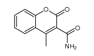 4-methyl-2-oxo-2H-chromene-3-carboxamide结构式