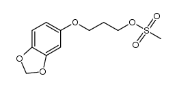3-(benzo[d][1,3]dioxol-5-yloxy)propyl methanesulfonate结构式