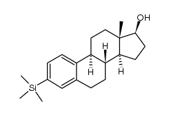 1β-hydroxy-3-trimethylsilylestra-1,3,5(10)-triene结构式