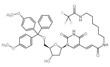 5'-O-[二(4-甲氧基苯基)苯基甲基]-2'-脱氧-5-[3-氧代-3-[[6-[(2,2,2-三氟乙酰基)氨基]己基]氨基]-1-丙烯-1-基]尿苷图片