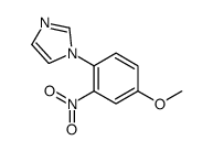 1-(4-甲氧基-2-硝基苯基)-1H-咪唑结构式