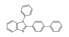 2-(4-联苯)-1-苯基苯并咪唑结构式