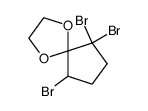 2,2,5-tribromocyclopentanone ethylene acetal结构式