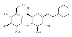 环己基甲基-4-O-(a-D-吡喃葡萄糖基)-b-D-吡喃葡萄糖苷结构式