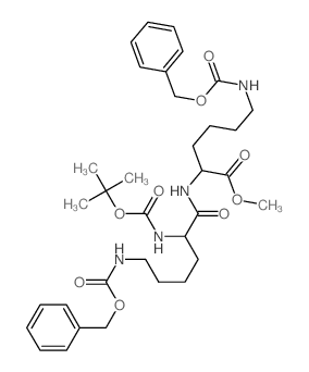 L-Lysine,N2-[(1,1-dimethylethoxy)carbonyl]-N6-[(phenylmethoxy)carbonyl]-L-lysyl-N6-[(phenylmethoxy)carbonyl]-,methyl ester Structure