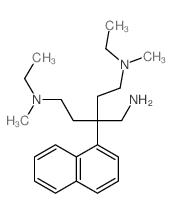 1,5-Pentanediamine,3-(aminomethyl)-N1,N5-diethyl-N1,N5-dimethyl-3-(1-naphthalenyl)-结构式