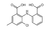 2-(2-carboxyanilino)-3-chloro-5-methylbenzoic acid结构式