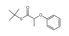 t-butyl 2-phenoxypropanothioate结构式