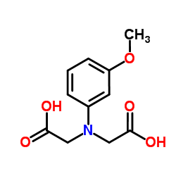 2,2'-[(3-Methoxyphenyl)imino]diacetic acid Structure