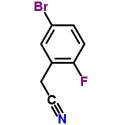 3-溴-6-氟苯乙腈结构式