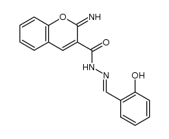 N'-(2-hydroxybenzylidene)-2-imino-2H-chromene-3-carbohydrazide Structure
