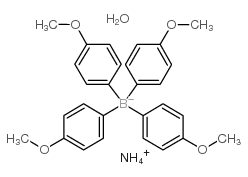 四(4-甲氧基苯基)硼酸铵结构式