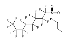 N-丁基-1,1,2,2,3,3,4,4,5,5,6,6,7,7,8,8,8-十七氟代-1-辛烷磺酰胺结构式