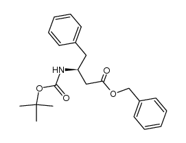(3S)-N-(Boc)-β-homophenylalanine benzyl ester Structure