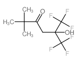 6,6,6-trifluoro-5-hydroxy-2,2-dimethyl-5-(trifluoromethyl)hexan-3-one结构式