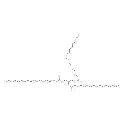 1-Stearoyl-2-Palmitoyl-3-Oleoyl-rac-glycerol结构式