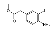 2-(4-氨基-3-碘苯基)乙酸甲酯结构式