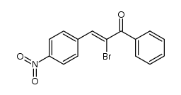 (Z)-2-bromo-3-(4-nitrophenyl)-1-phenylprop-2-en-1-one结构式