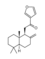 1-(3-furyl)-2-[(1S,4aS,8aS)-1,2,3,4,4a,5,6,7,8,8a-decahydro-5,5,8a-trimethyl-2-methylene-1-trans-naphthyl]methylketone结构式