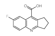 7-Fluoro-2,3-dihydro-1H-cyclopenta[b]quinoline-9-carboxylic acid结构式