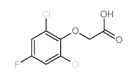 2-(2,6-dichloro-4-fluoro-phenoxy)acetic acid结构式