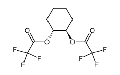 trans-1,2-cyclohexadiyl bis(trifluoroacetate) Structure