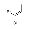 1-bromo-1-chloro-2-methyl-prop-1-ene结构式